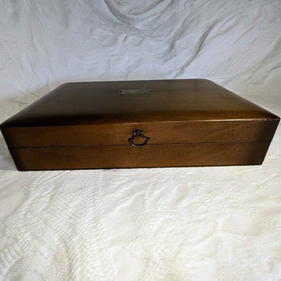 Naken’s Tarnish Proof Silverware Chest Flatware Case Box - Picture 5 of 12